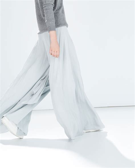 wide leg pants zara|extra wide leg palazzo pants.